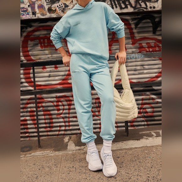 Pangaia Tops - Pangaia Light Blue Hoodie